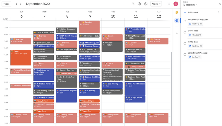 Google Tasks + Calendar