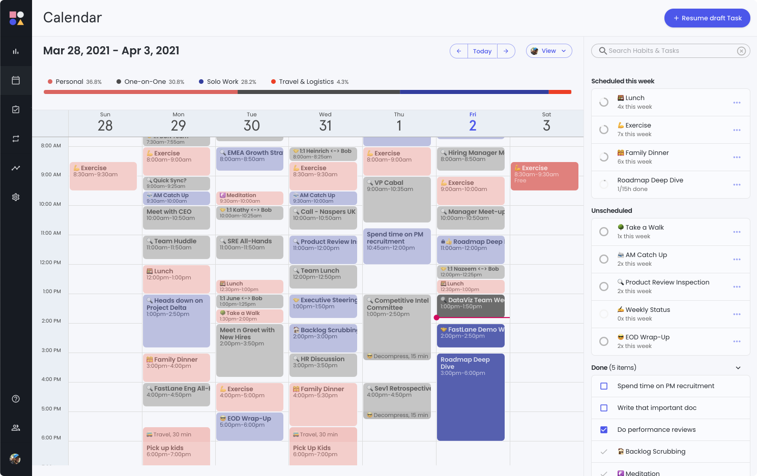 Reclaim Planner: Smart Time Blocking for your Calendar