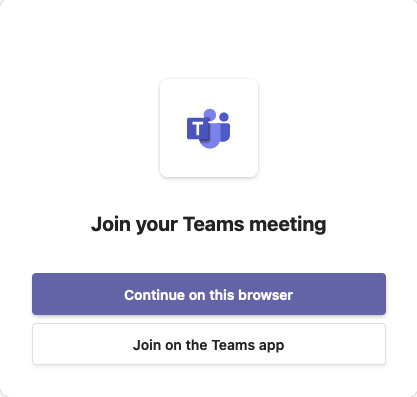 Teams Browser Join