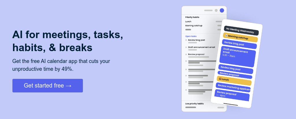 Smart AI Scheduling for All Your Employees   Get the AI calendar app that cuts unproductive time by 49%.