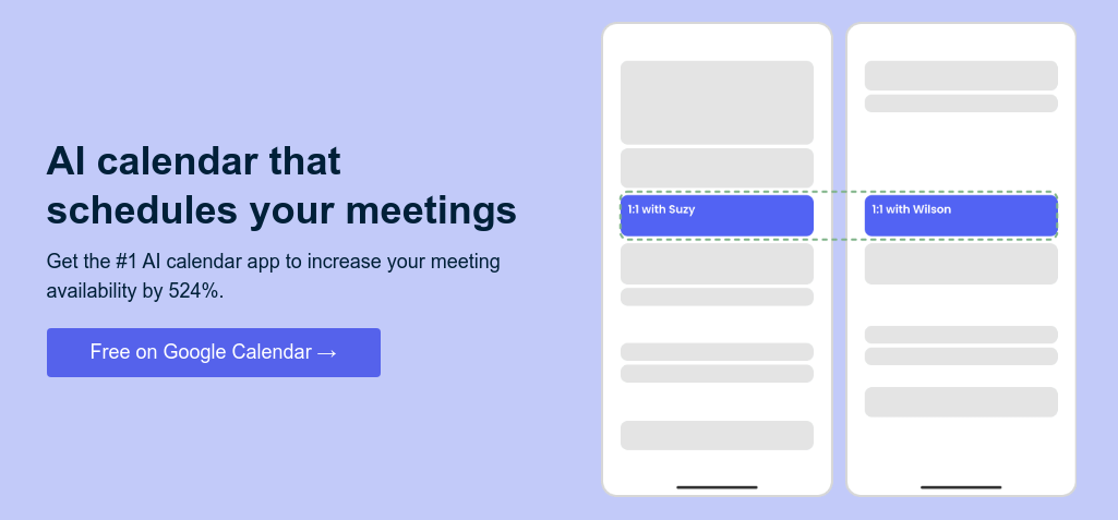 Auto-schedule meetings across your team   Get the #1 AI calendar app increases meeting availability by 524%.